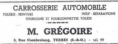 Carosserie Grégoire vers 1950